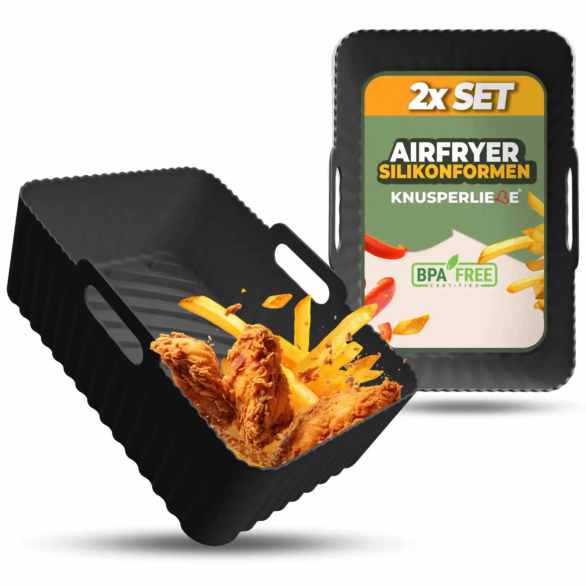 2er Set Silikonformen für Dual Zone